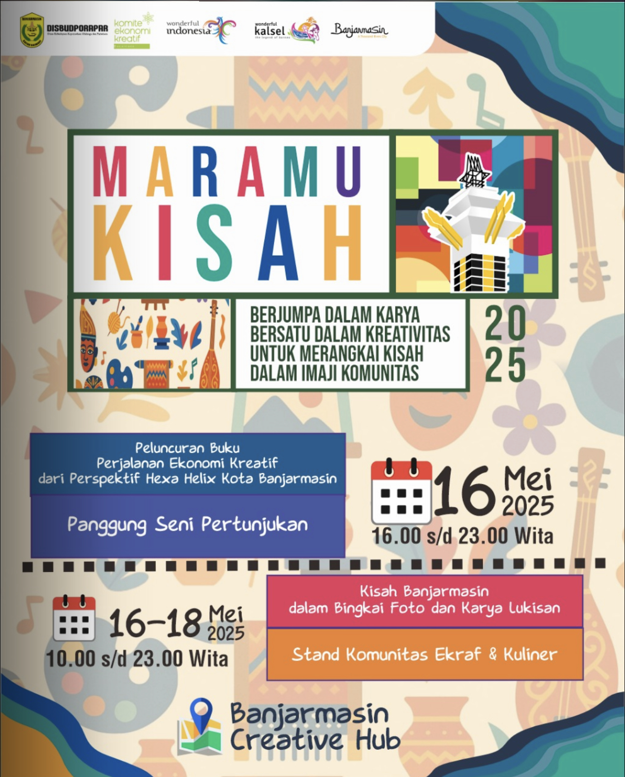 Banjarmasin Creative Hub Jadi Tuan Rumah ‘Maramu Kisah’, Acara Penuh Kreativitas dan Seni